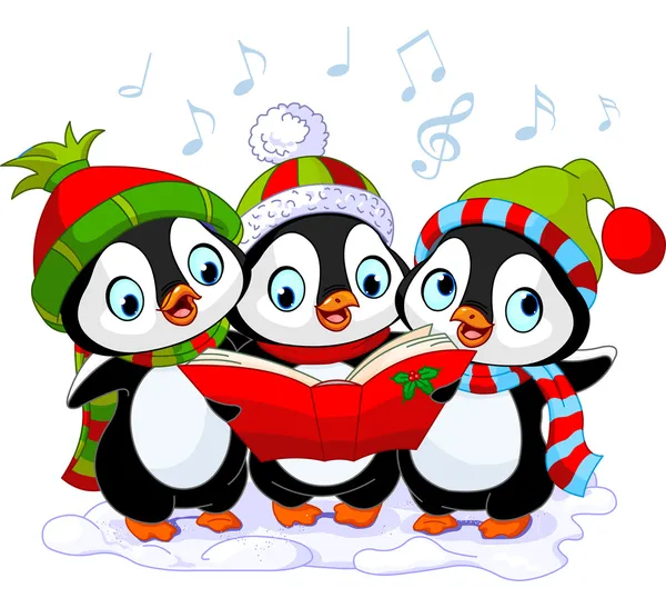 depositphotos 35885661 stock illustration christmas carolers penguins